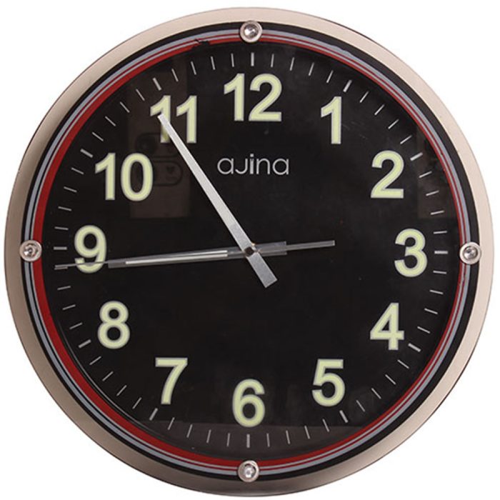 Casino Wall Clock Black