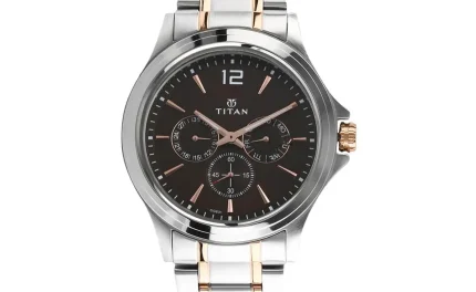 Titan 1698KM01 Neo Black Dial Multifunction Watch for Men